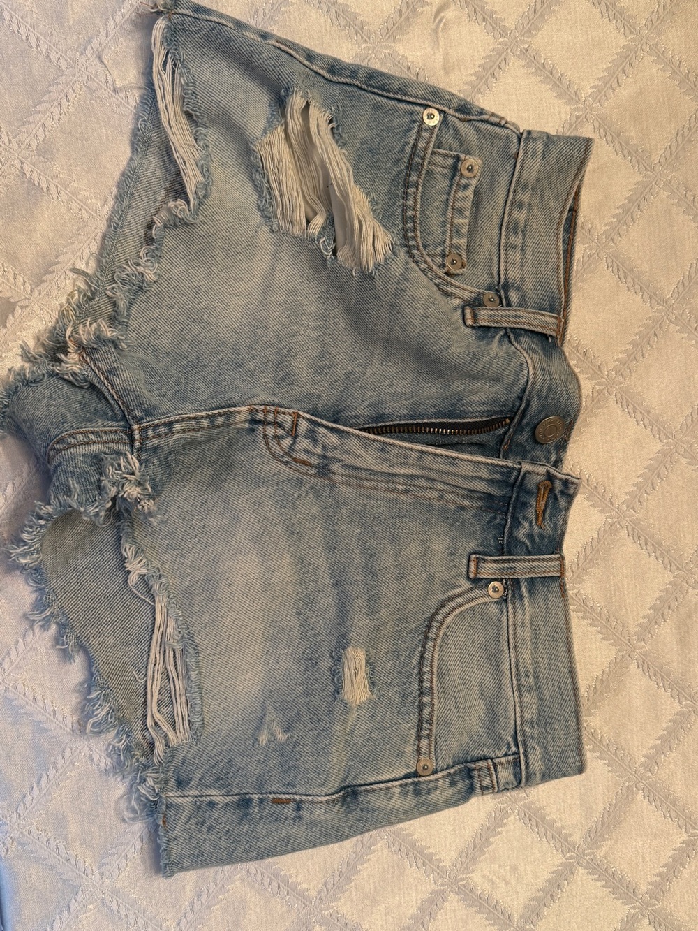 Aeropostale Light Blue Boyfriend Jean Shorts